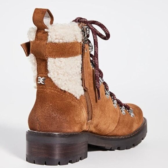 NIB Sam Edelman Brown Tenlee Hiker Winter Boots - Picture 3 of 16